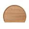 Hello Honey® 11" Natural Modern Wood Semi Circle Tray